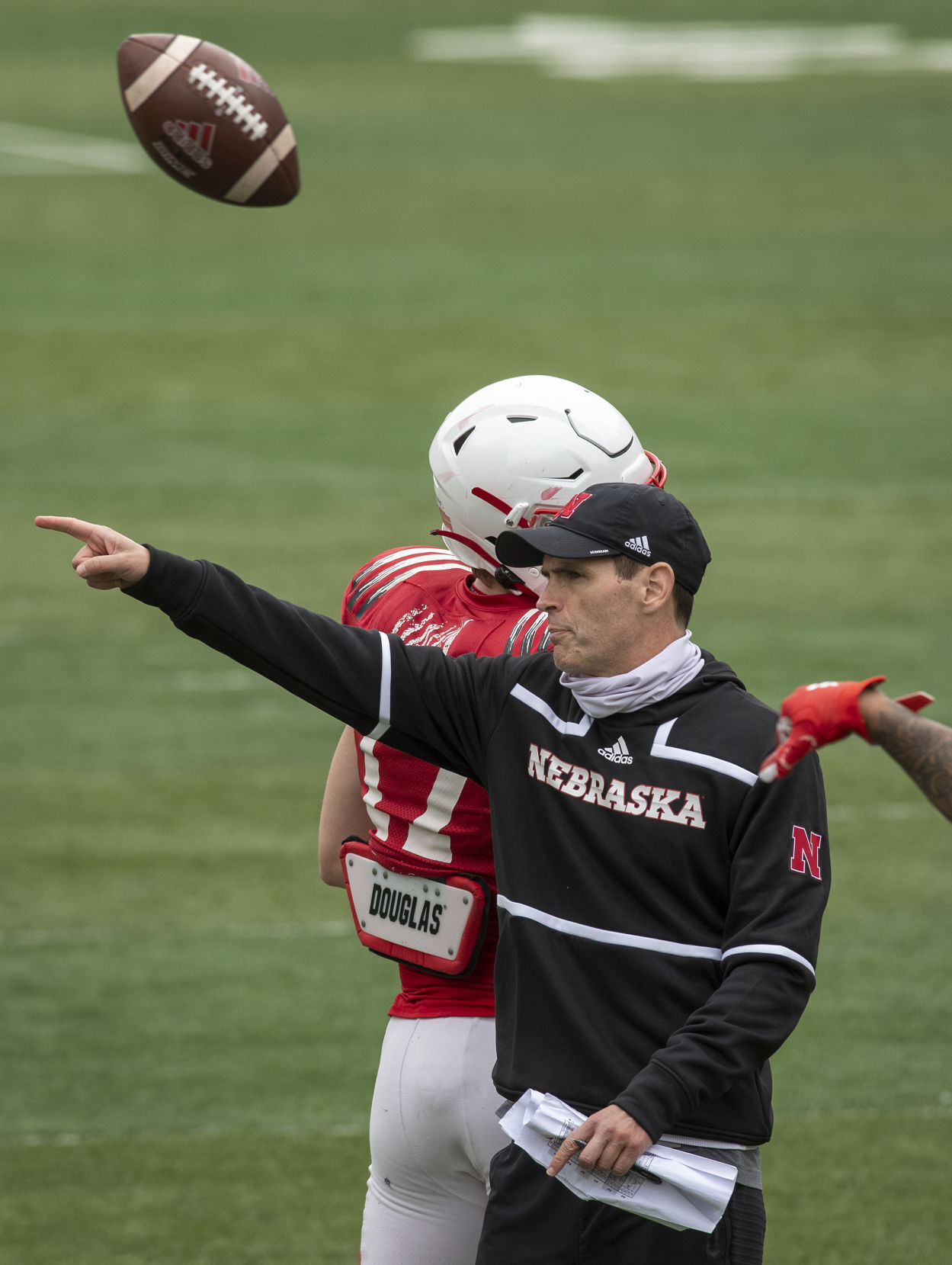 Nebraska football practice, 4.17